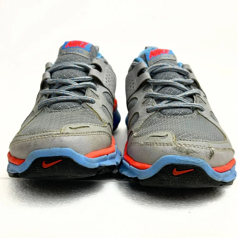 Nike Flex Trail Women's Size 6 Gray Blue Orange Running Shoes 537696-004
